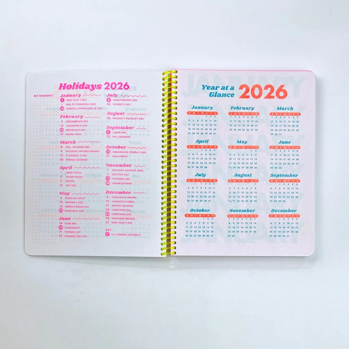 2026 Dated Planner - Riso Printed, 200+ Pages, Spiral Bound - Image 14