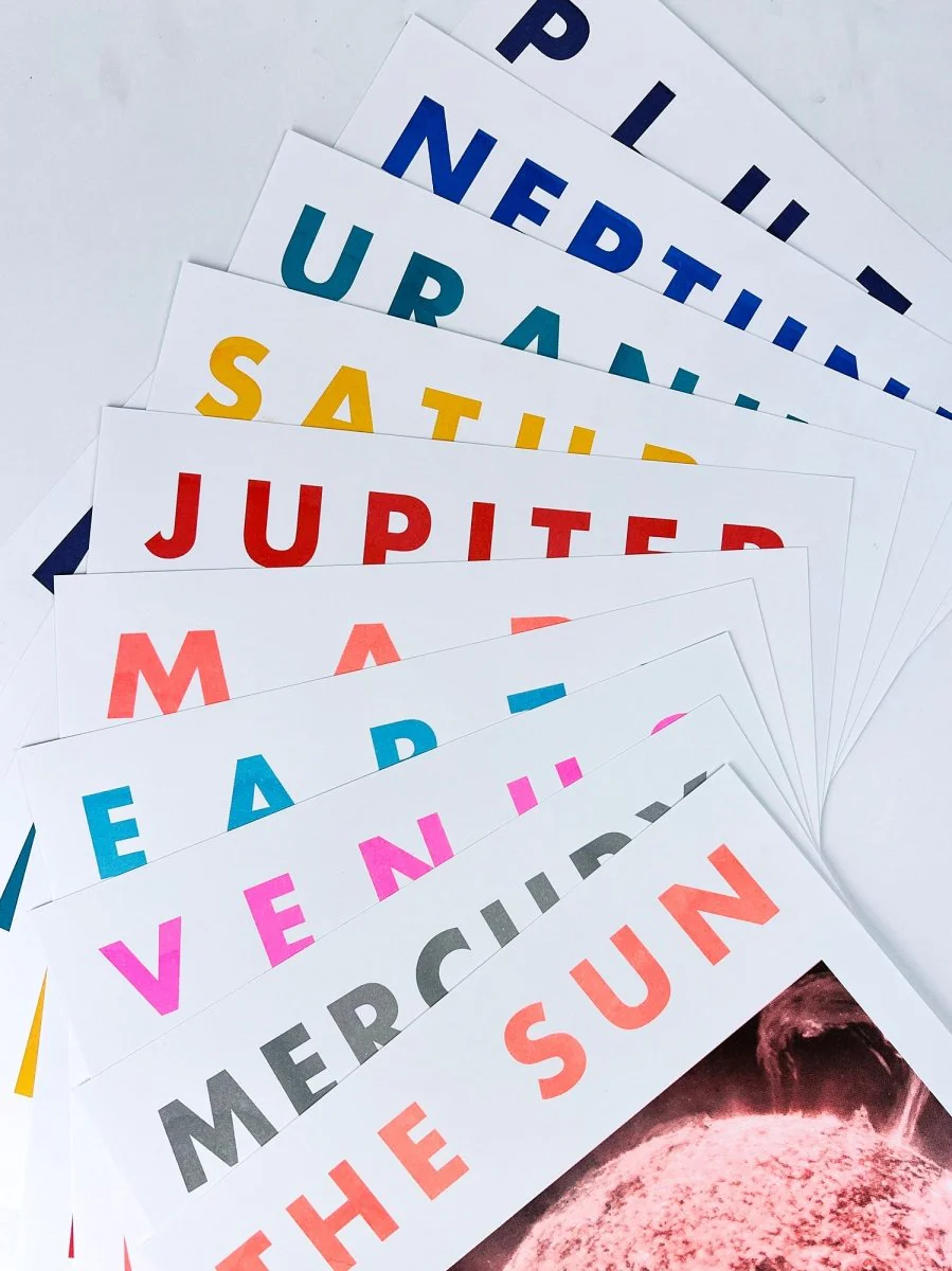 ALL the Planets! - Planet Risograph Print - Image 3