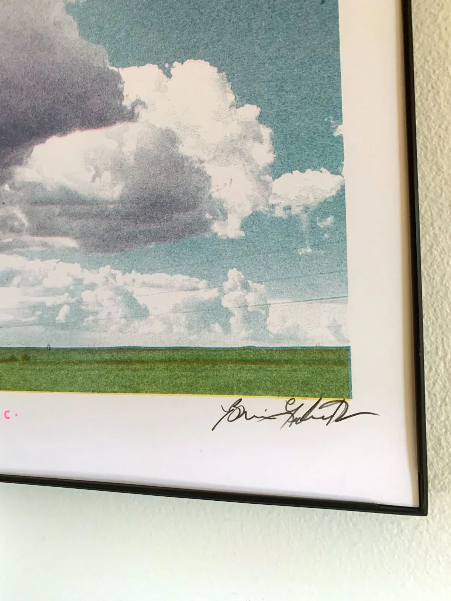 Big Clouds in Northern New Mexico - Risograph Art Print - Image 3