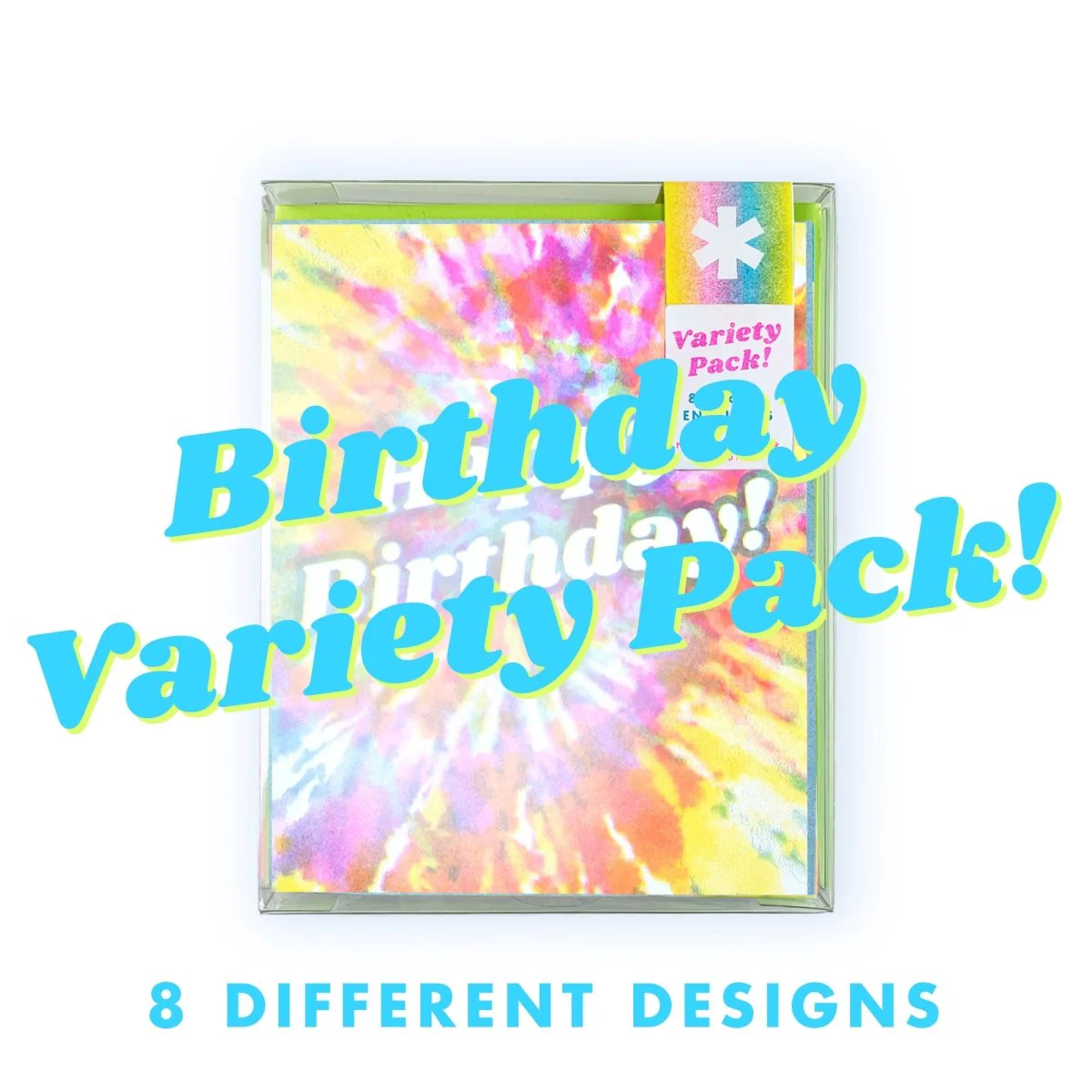 Birthday - Variety Pack - Risograph Greeting Cards