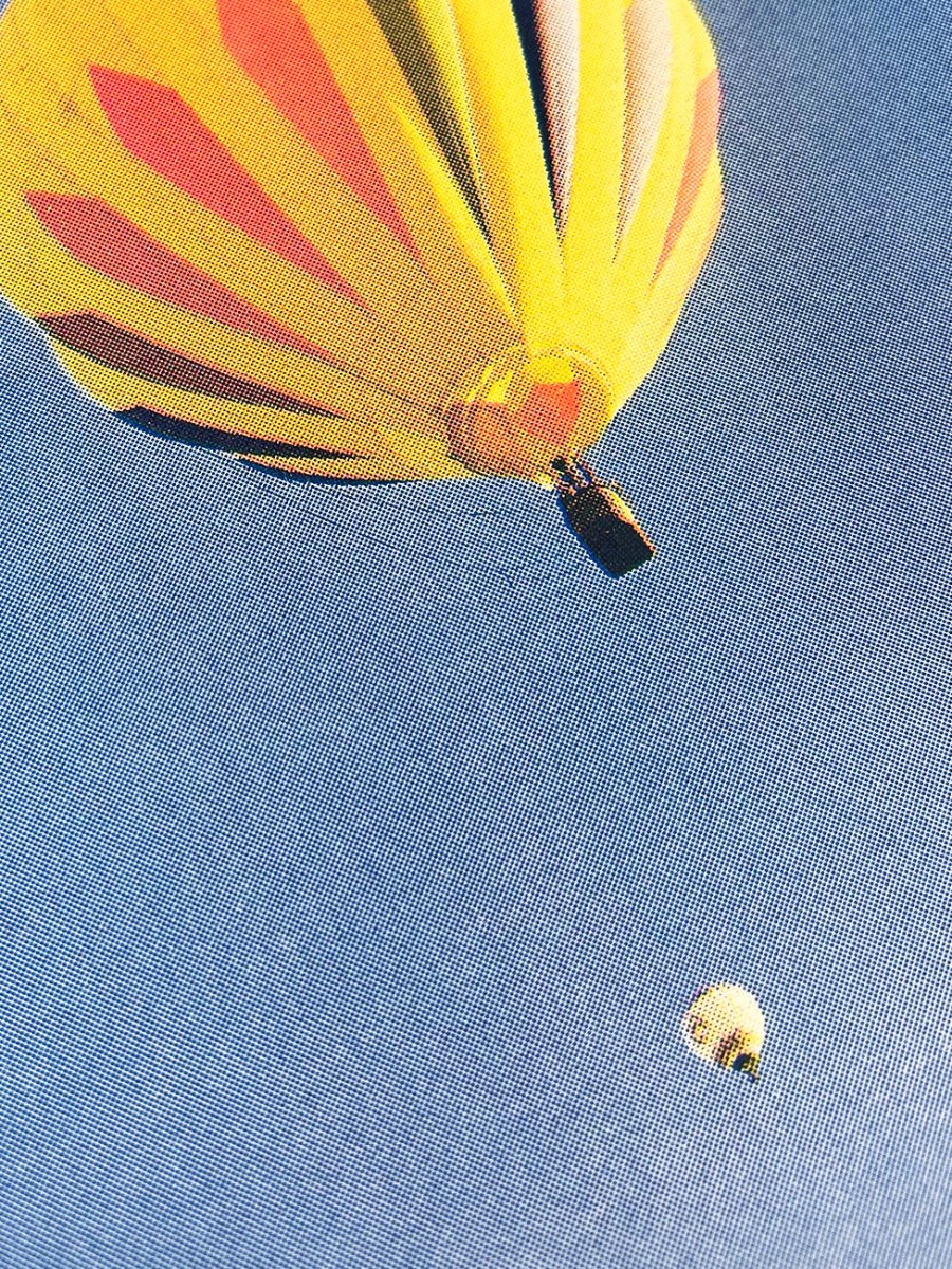 Blue Sky Balloons - Limited Edition Risograph Art Print - Image 2