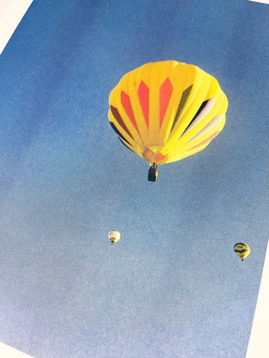Blue Sky Balloons - Limited Edition Risograph Art Print - Image 3