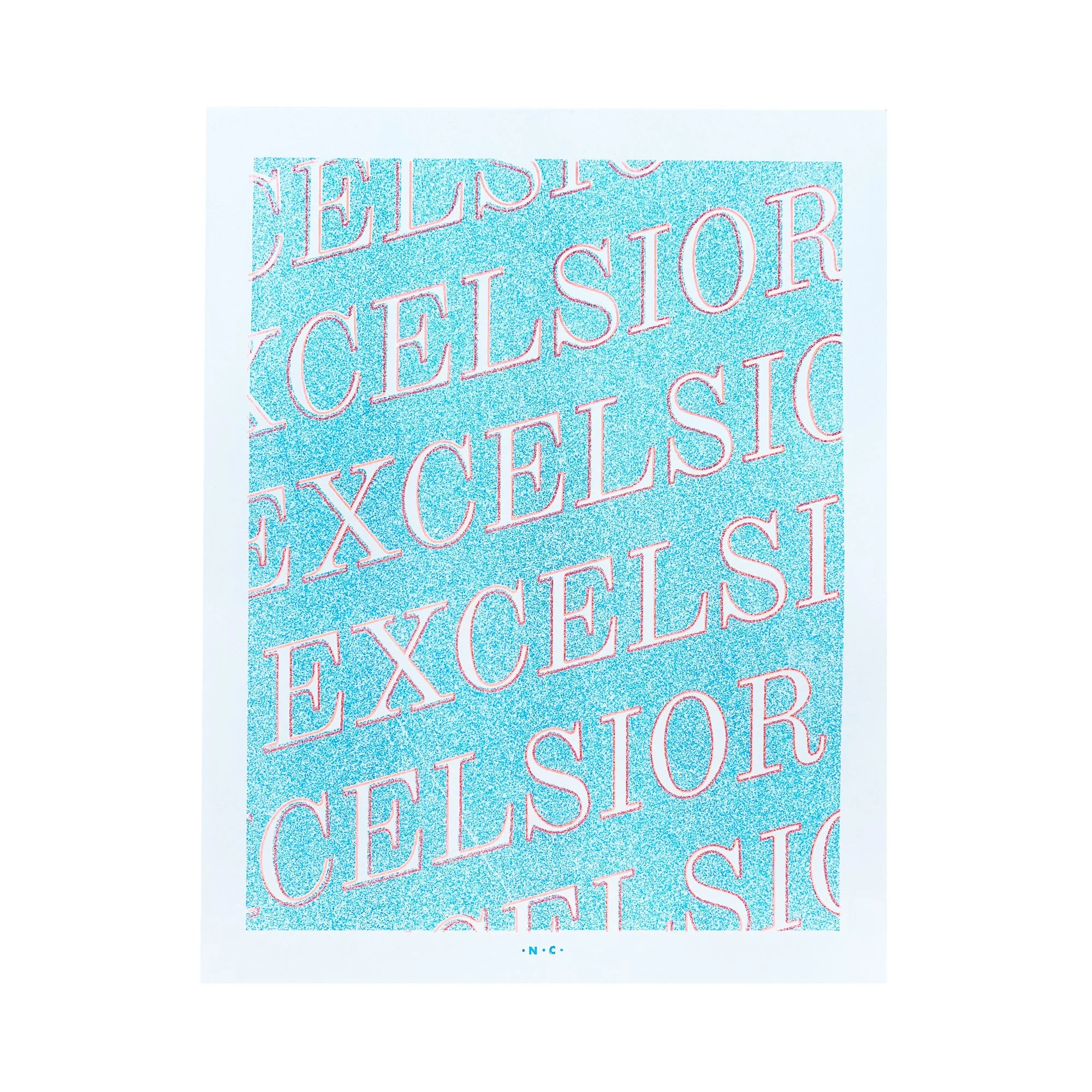 Excelsior - Risograph Art Print