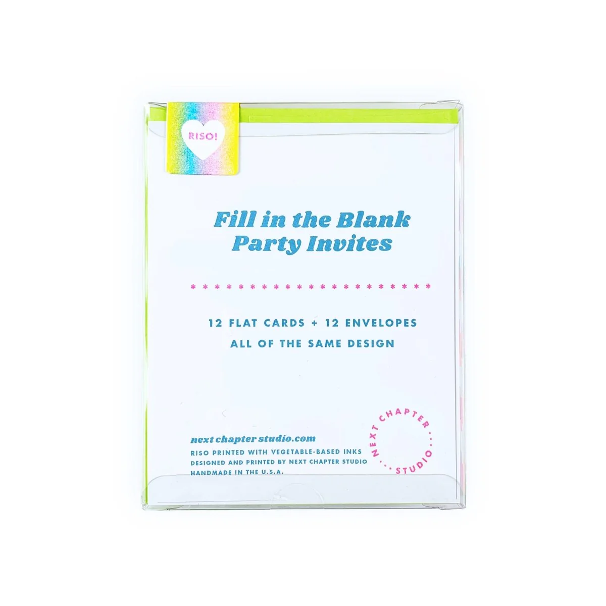 Fill in the Blank Riso Party Invites - Image 5