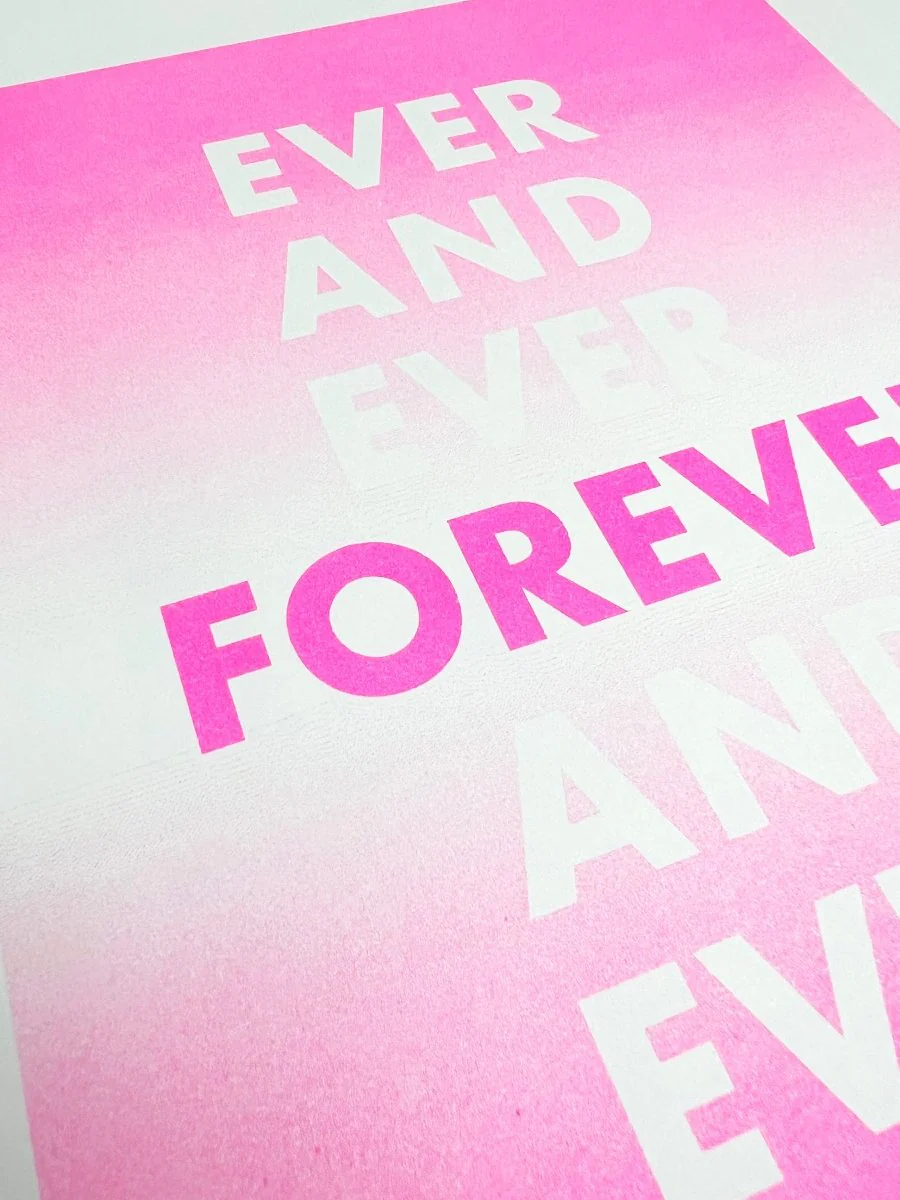 Forever and Ever - Art Risograph Print - Image 2
