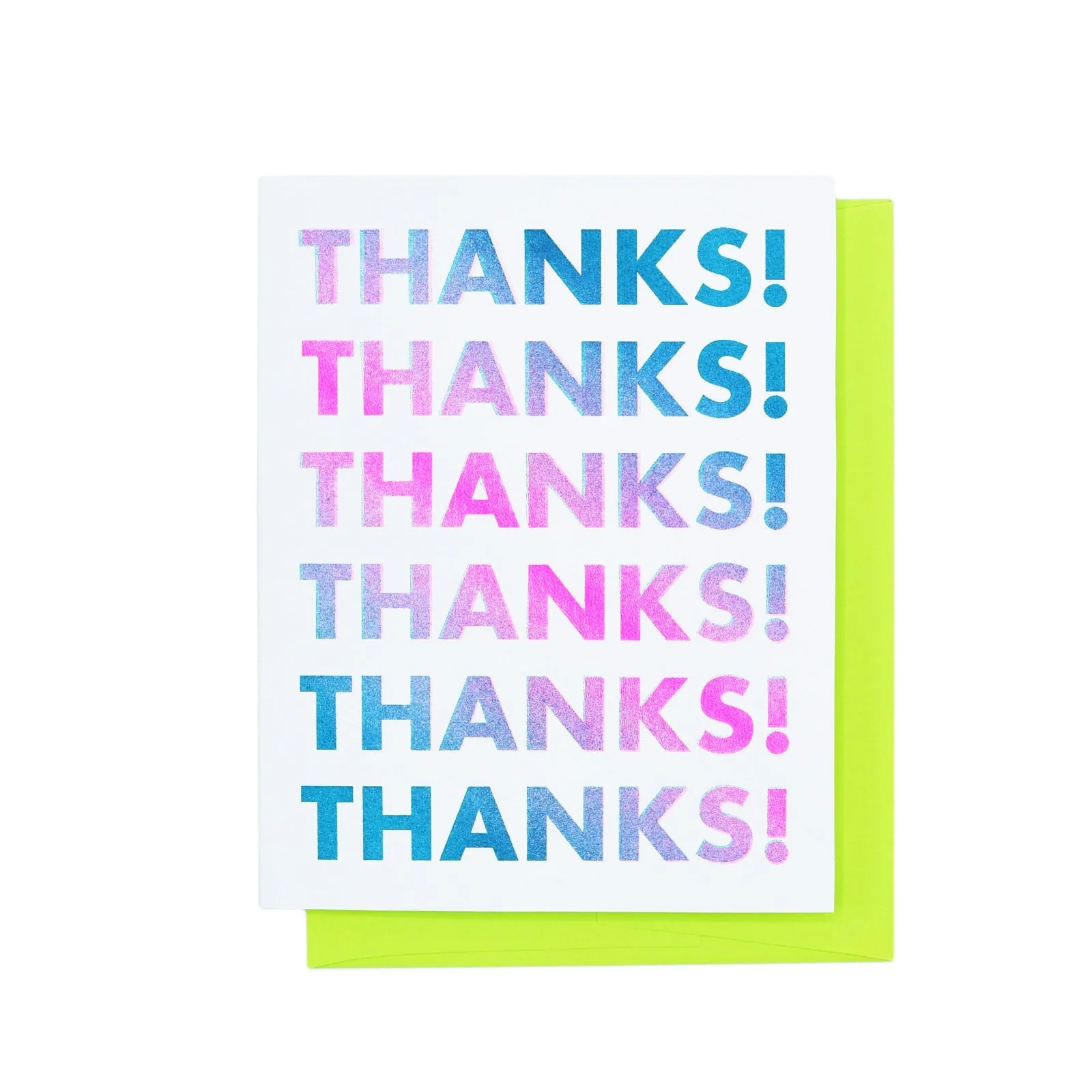 Gradient Thank You - Risograph Greeting Card - Image 3