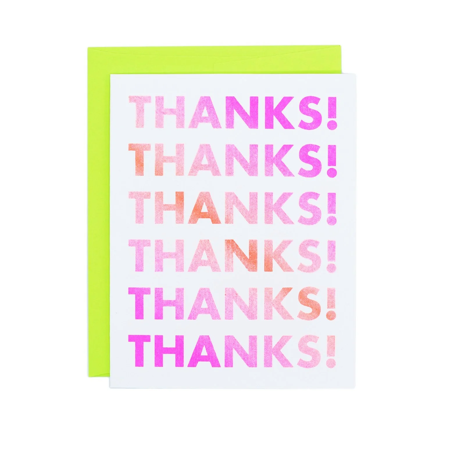 Gradient Thank You - Risograph Greeting Card - Image 4