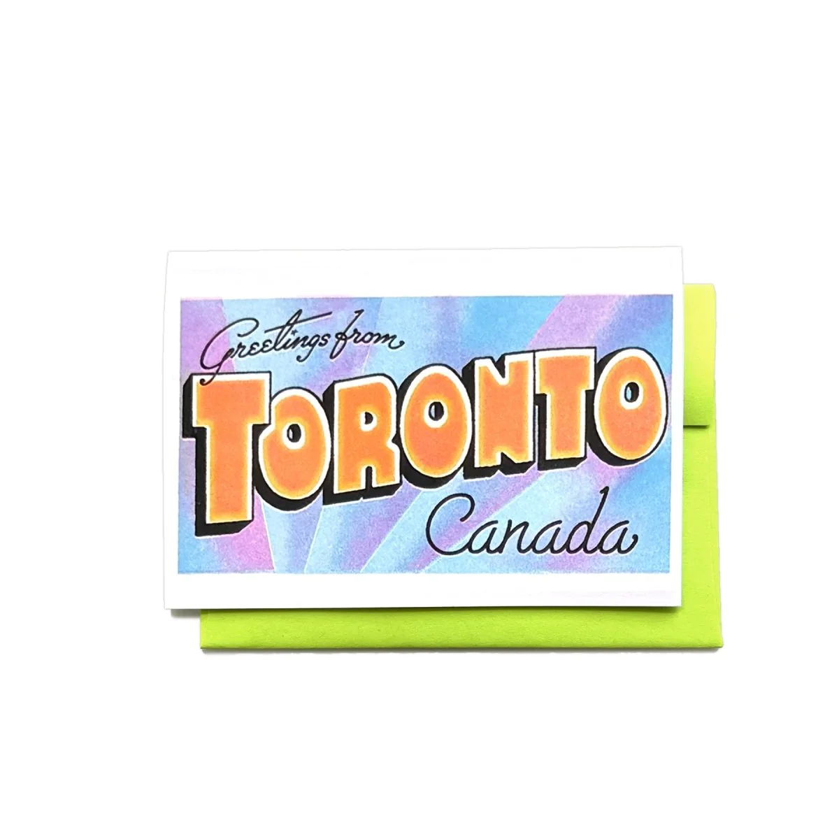 Greetings from: Toronto, Canada - Risograph Card and Print