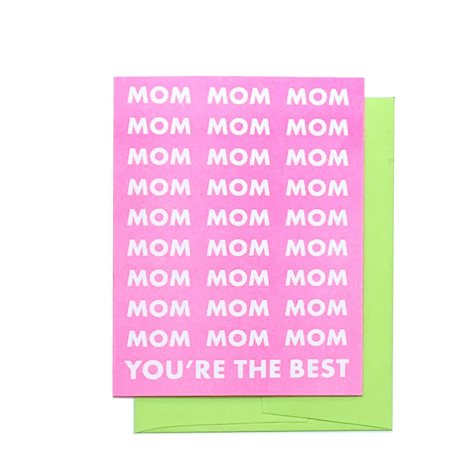 Mom You're the Best - Risograph Greeting Card
