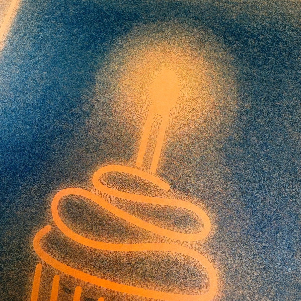 Neon Brights Cupcake - Risograph Art Print - Image 2