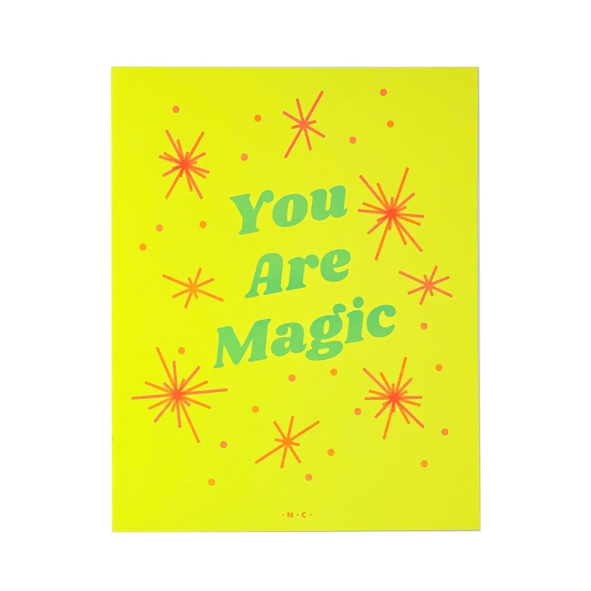 Neon Brights "You Are Magic" - Risograph Art Print