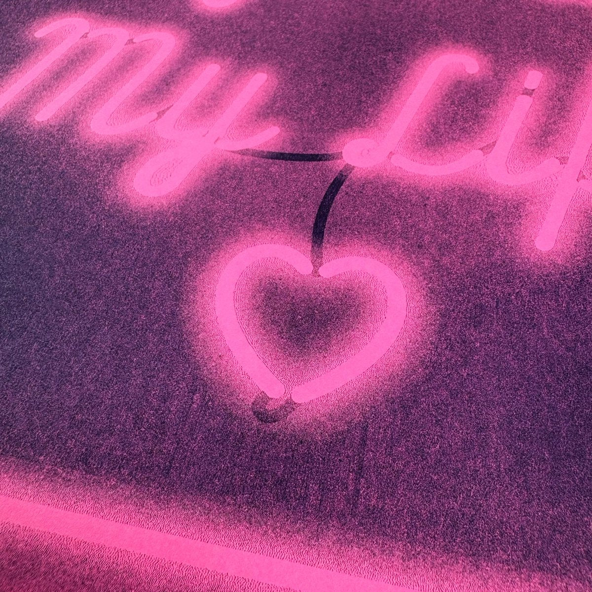 Neon Brights "You Light Up My Life" - Risograph Art Print - Image 2