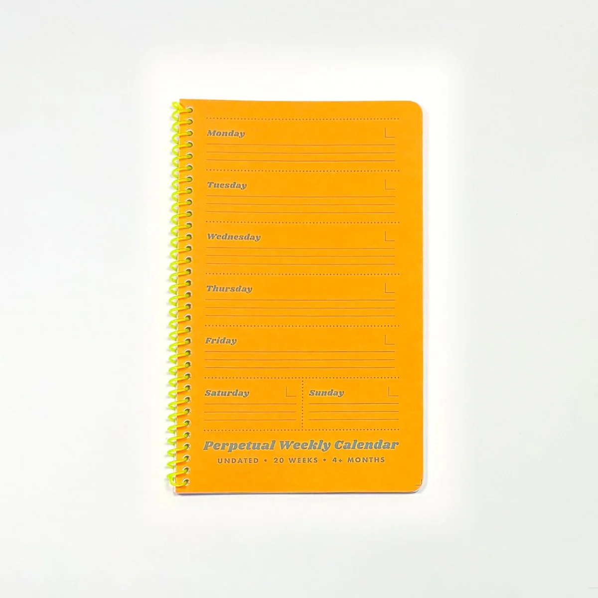 Perpetual Weekly Calendar - Undated - Image 3