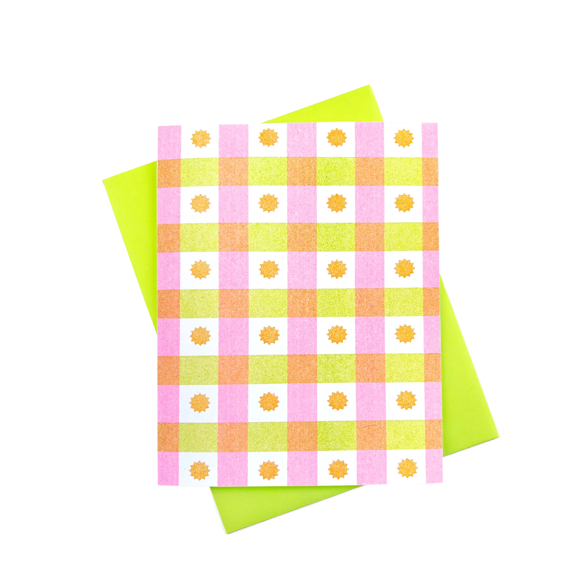 Picnic - Sunny Blanket Risograph Greeting Card