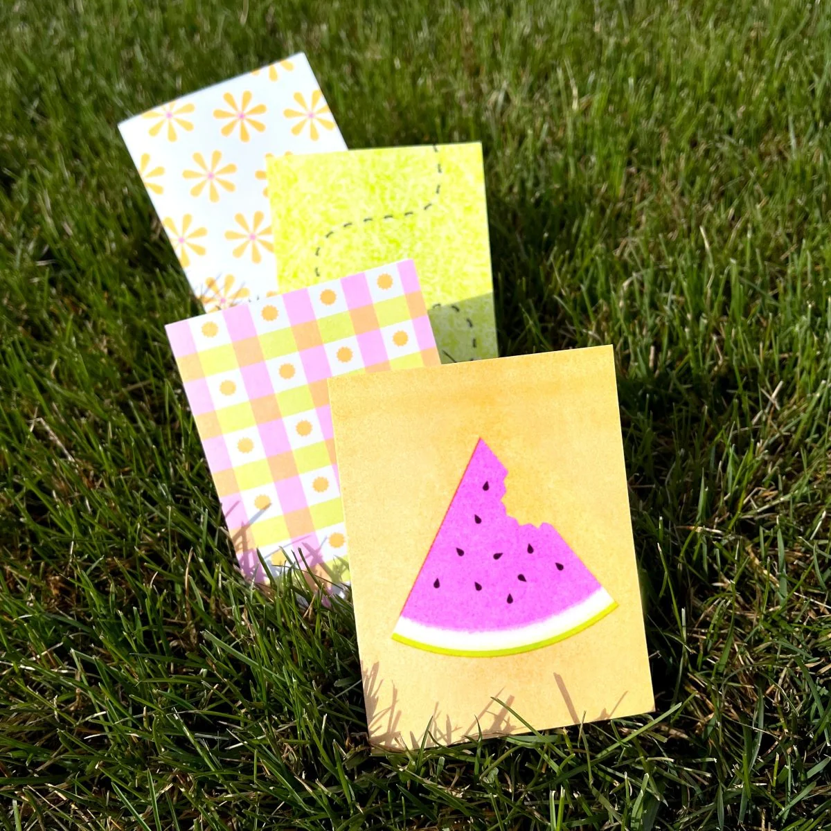 Picnic - Variety Pack - Risograph Greeting Cards - Image 2