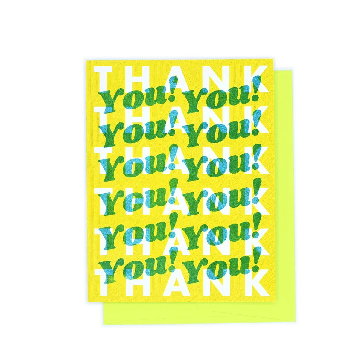 "Retro Repeats" Risograph Thank You Card