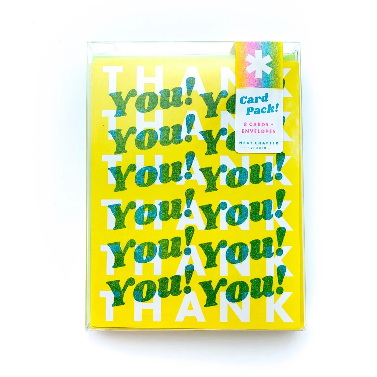 "Retro Repeats" Risograph Thank You Card - Image 2