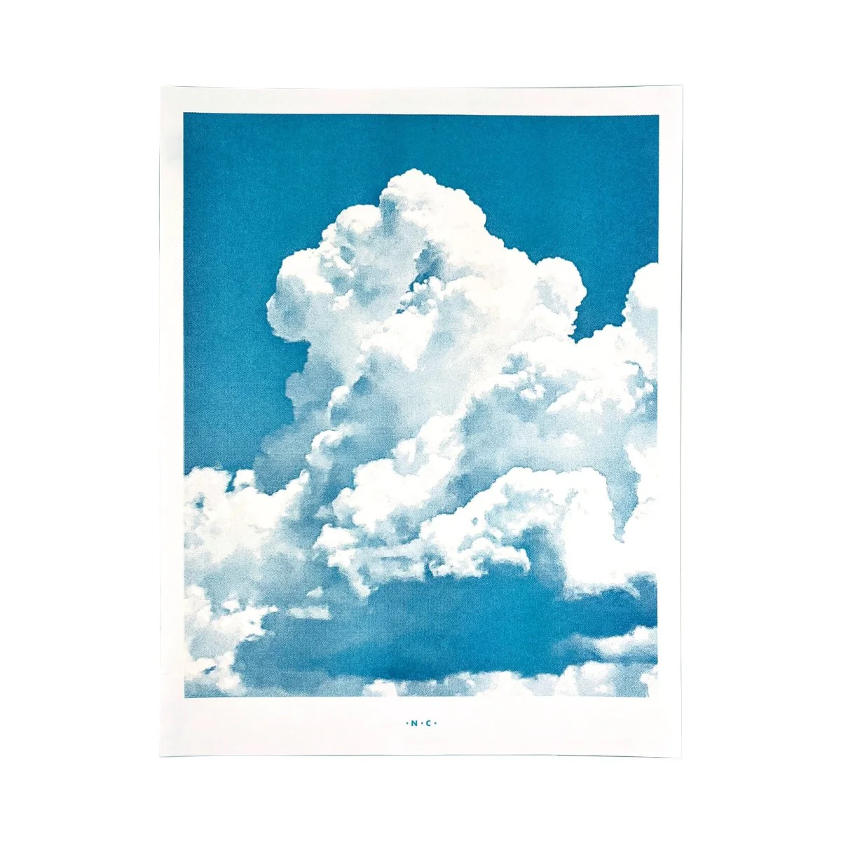 Southwest Clouds - Cumulus Congestus - Risograph Art Print