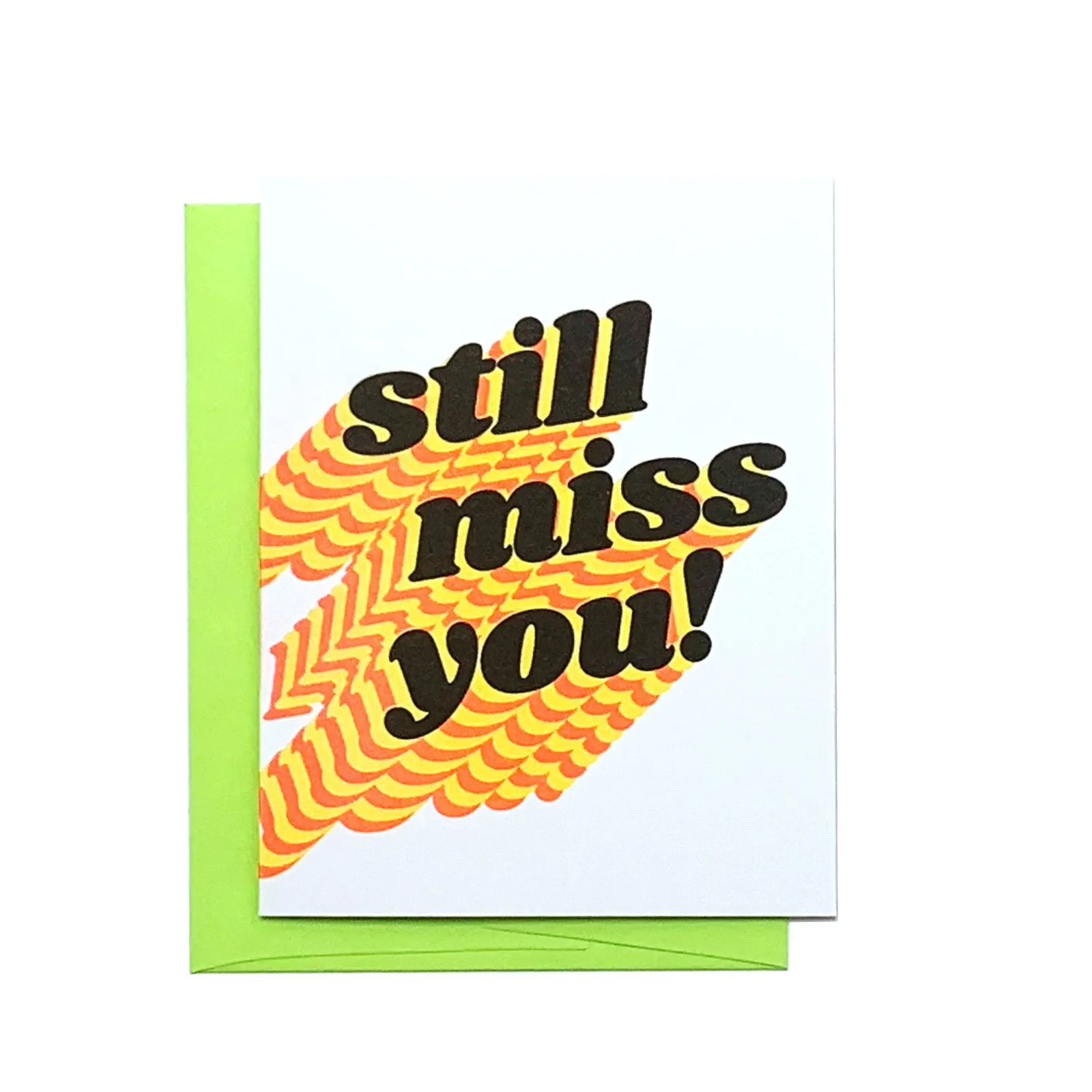 Still Miss You - Risograph Greeting Card