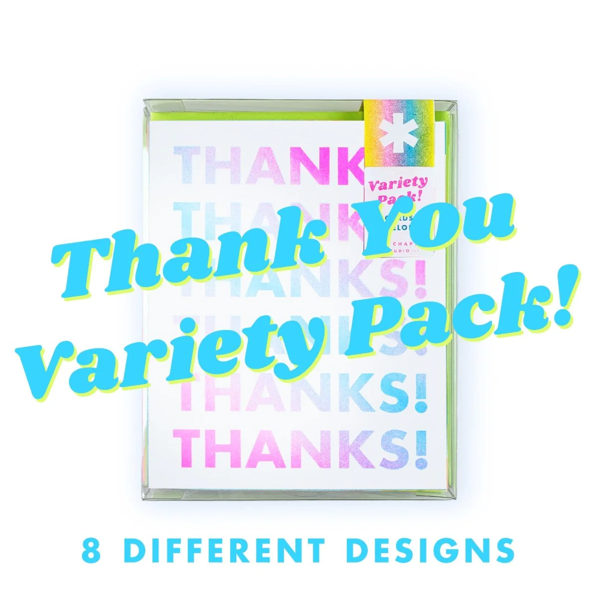 Thank You - Variety Pack - Risograph Greeting Cards