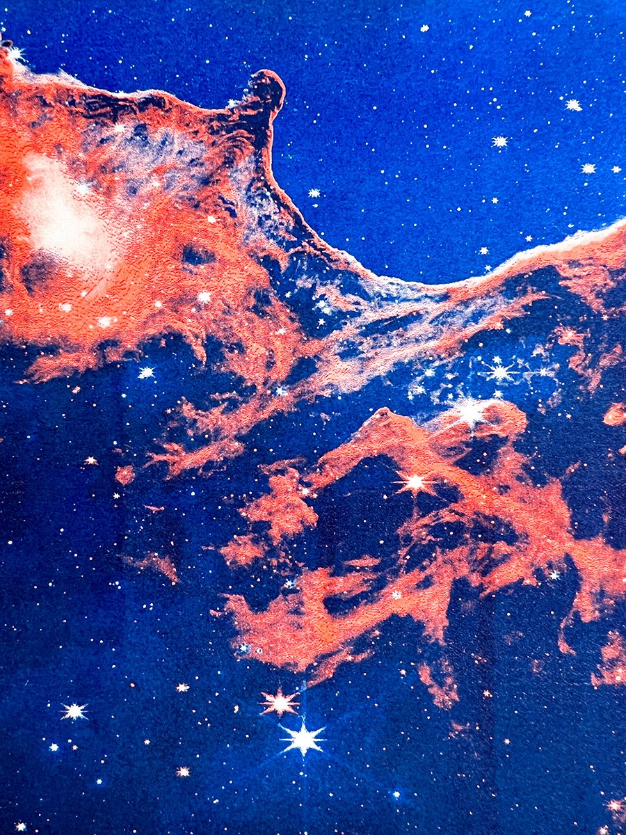 Webb Telescope's Cosmic Cliffs - Risograph Print - Image 3