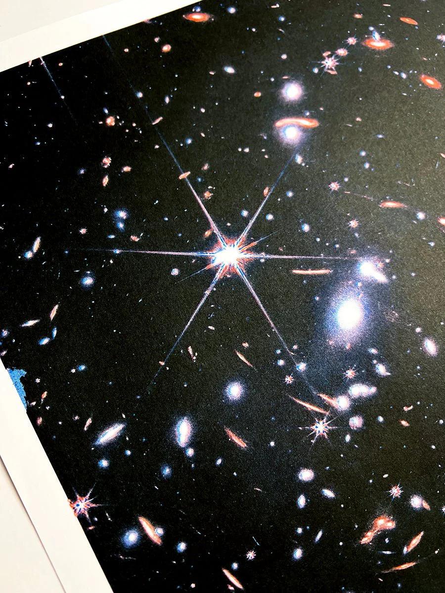 Webb Telescope's Deep Field - Risograph Print - Image 3