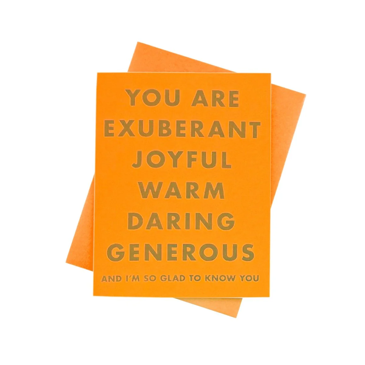 "You Are Exuberant..." Gratitude Risograph Card