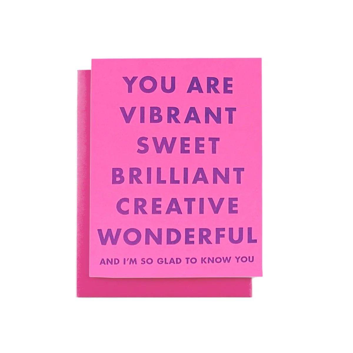 "You Are Vibrant..." Gratitude Risograph Card