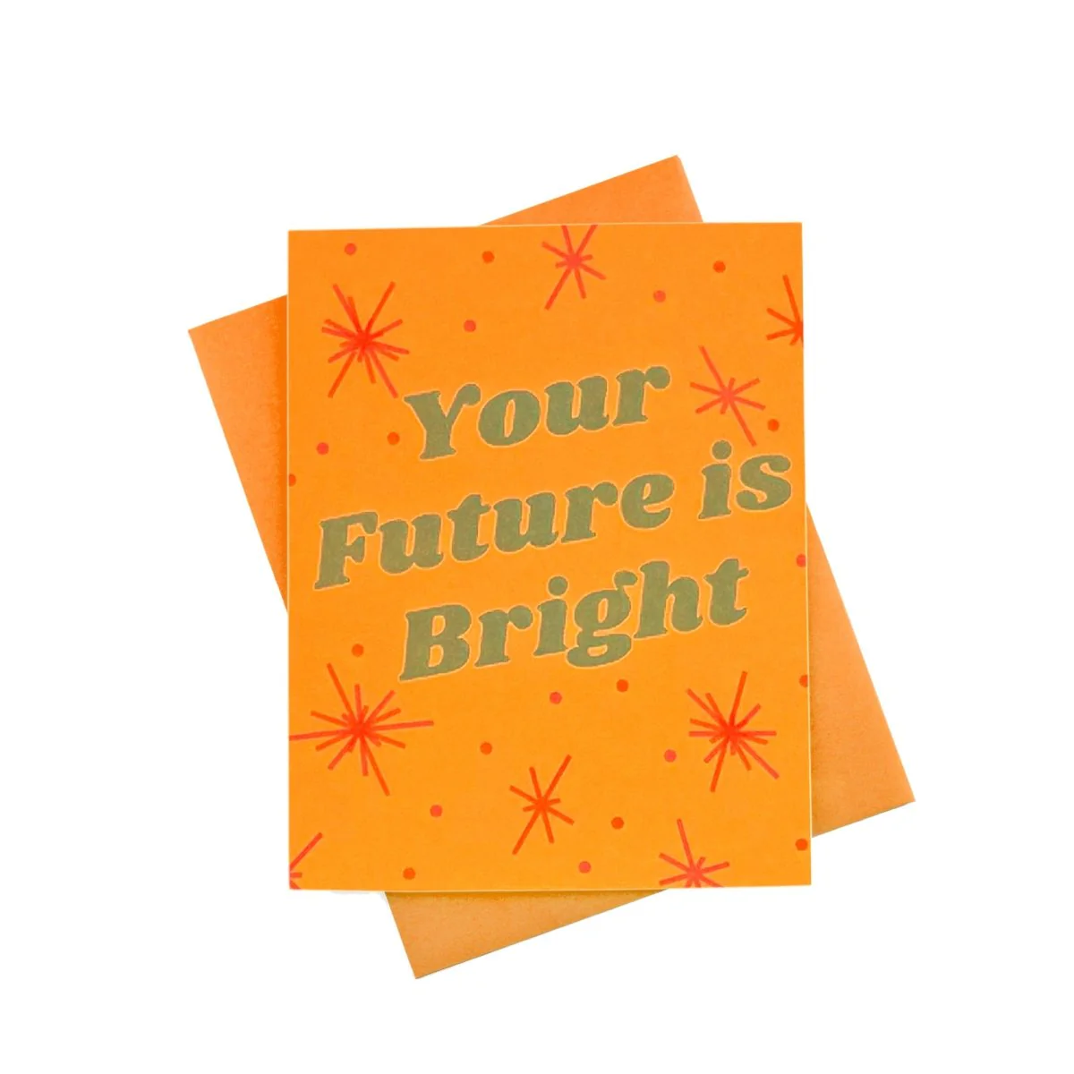 "Your Future is Bright" Congrats Risograph Card