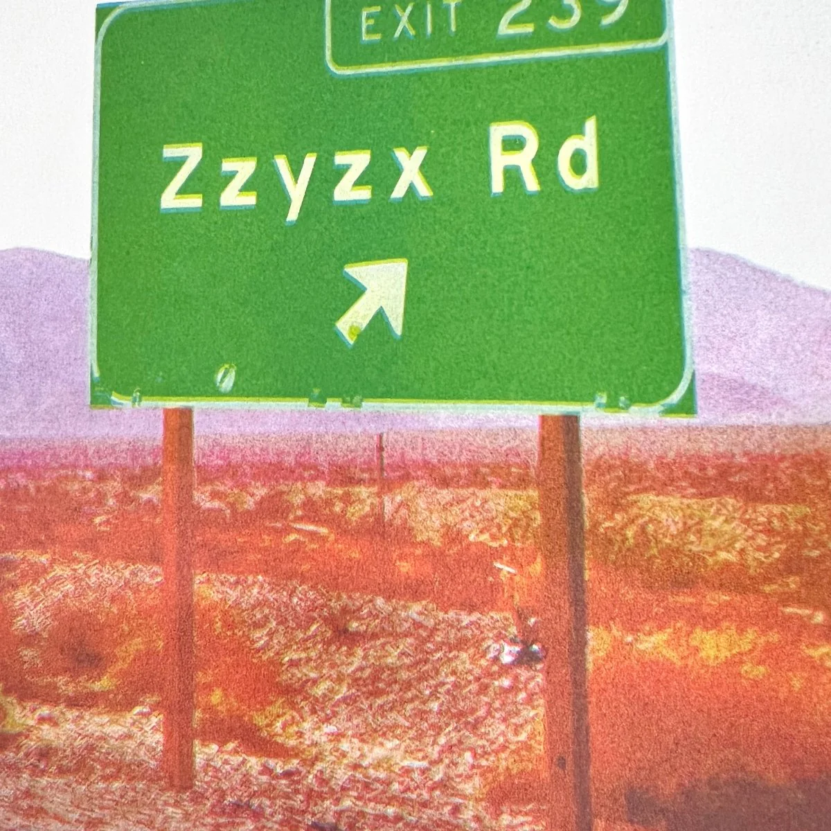 Zzyzx Road - Limited Edition Risograph Art Print - Image 2